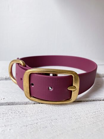 Collier Biothane bordeaux - XL 1