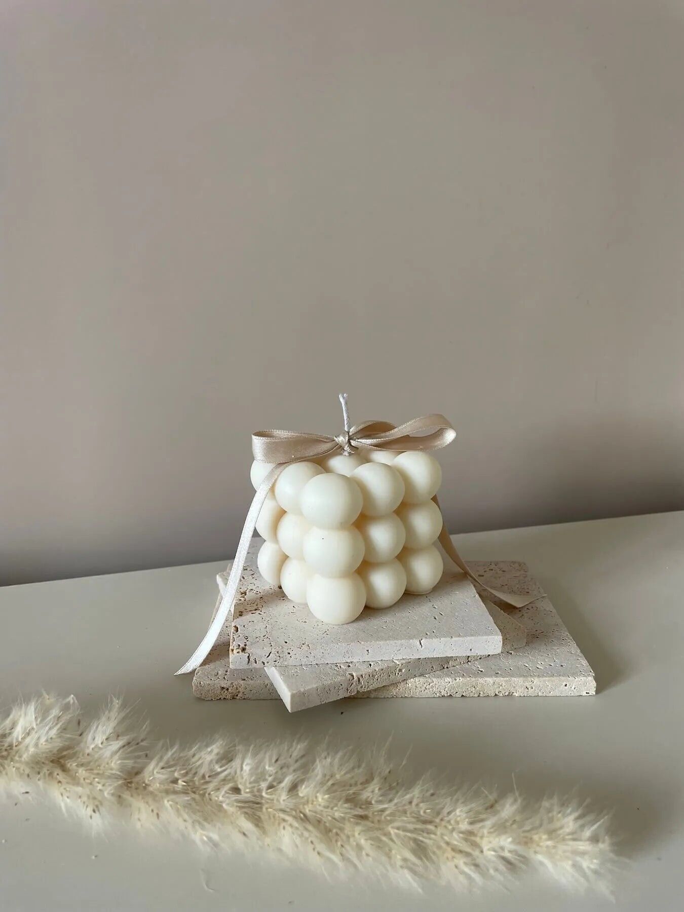 Bubbles - decorative candle