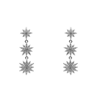 Pendientes Larisa Plata Shine