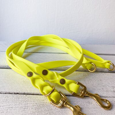 Biothane leash neon yellow - S