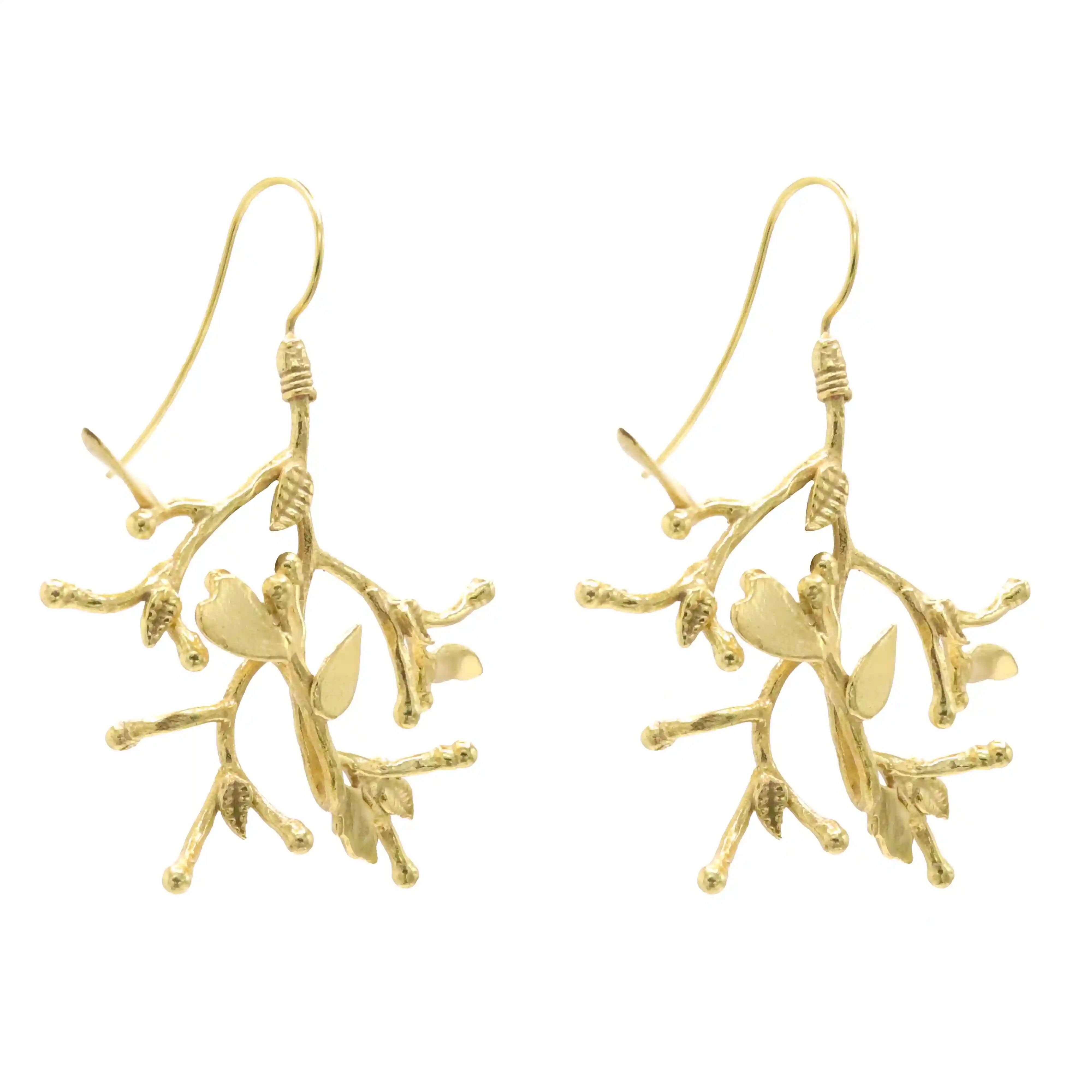 Orecchini a forma di ramo
