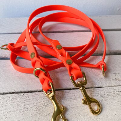 Biothane leash neon orange - S