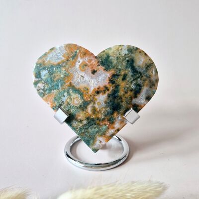 Cuore di agata muschiata rossa drusa (8-10 cm) – Amore e passione #84
