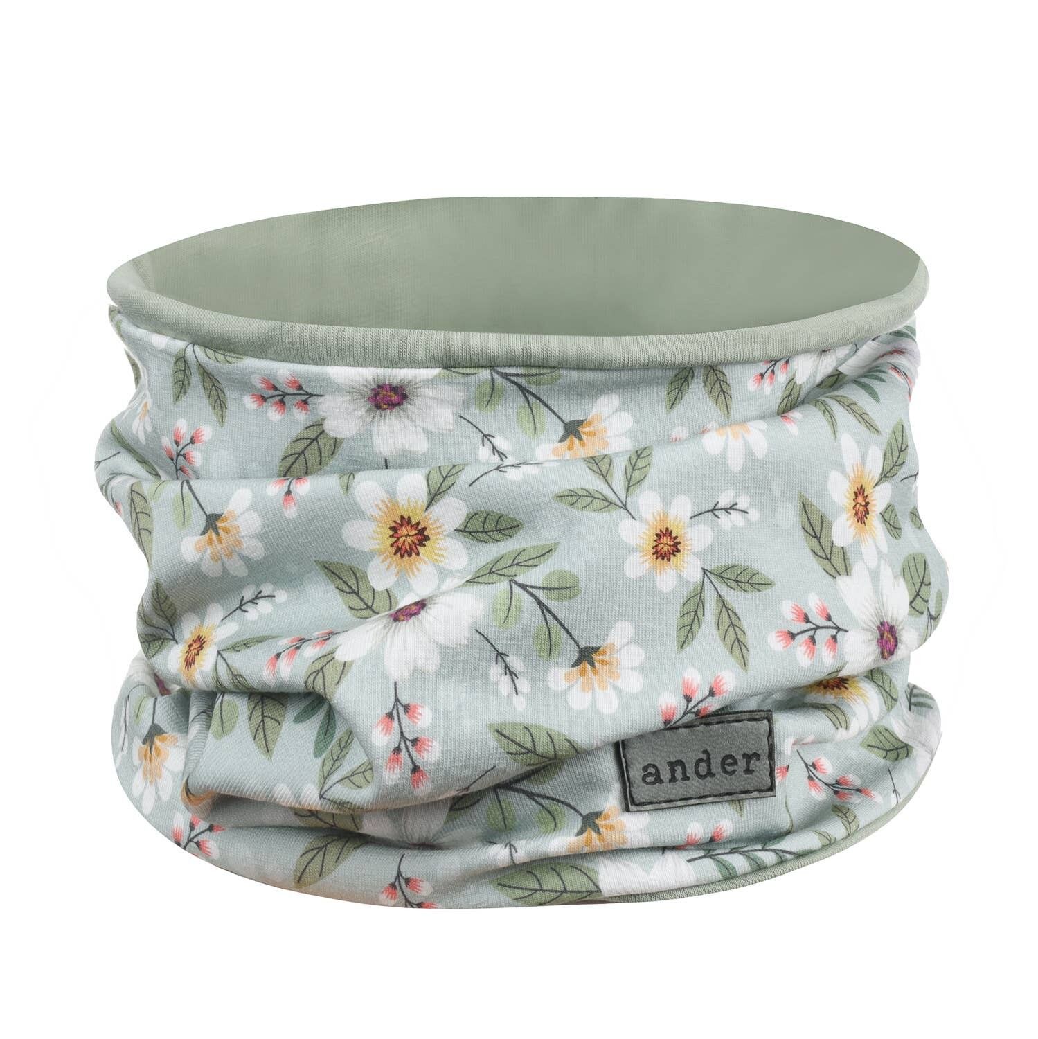 Snood « Alberta » - Snood double épaisseur en jersey fleuri pour enfant