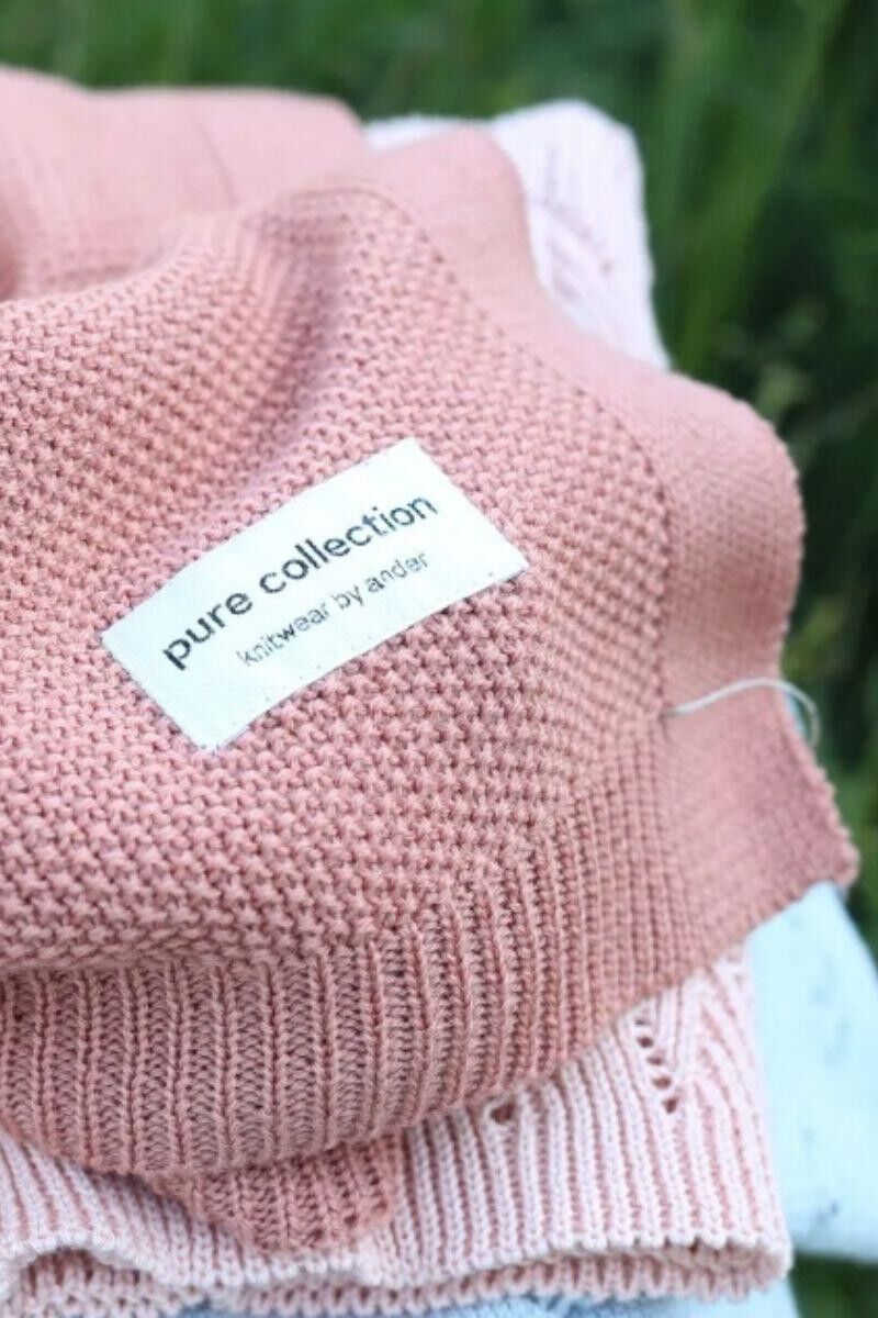 100% merino wool baby blanket  - knitted  TOP SELLER