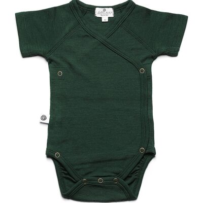 Woolen Wrap Romper Short Sleeve – Merino Wool – Mountain View