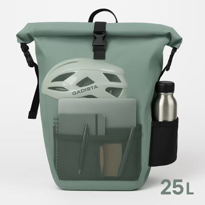 Bolsa de bicicleta impermeable 3 en 1: bandolera, portaequipajes, PC 17