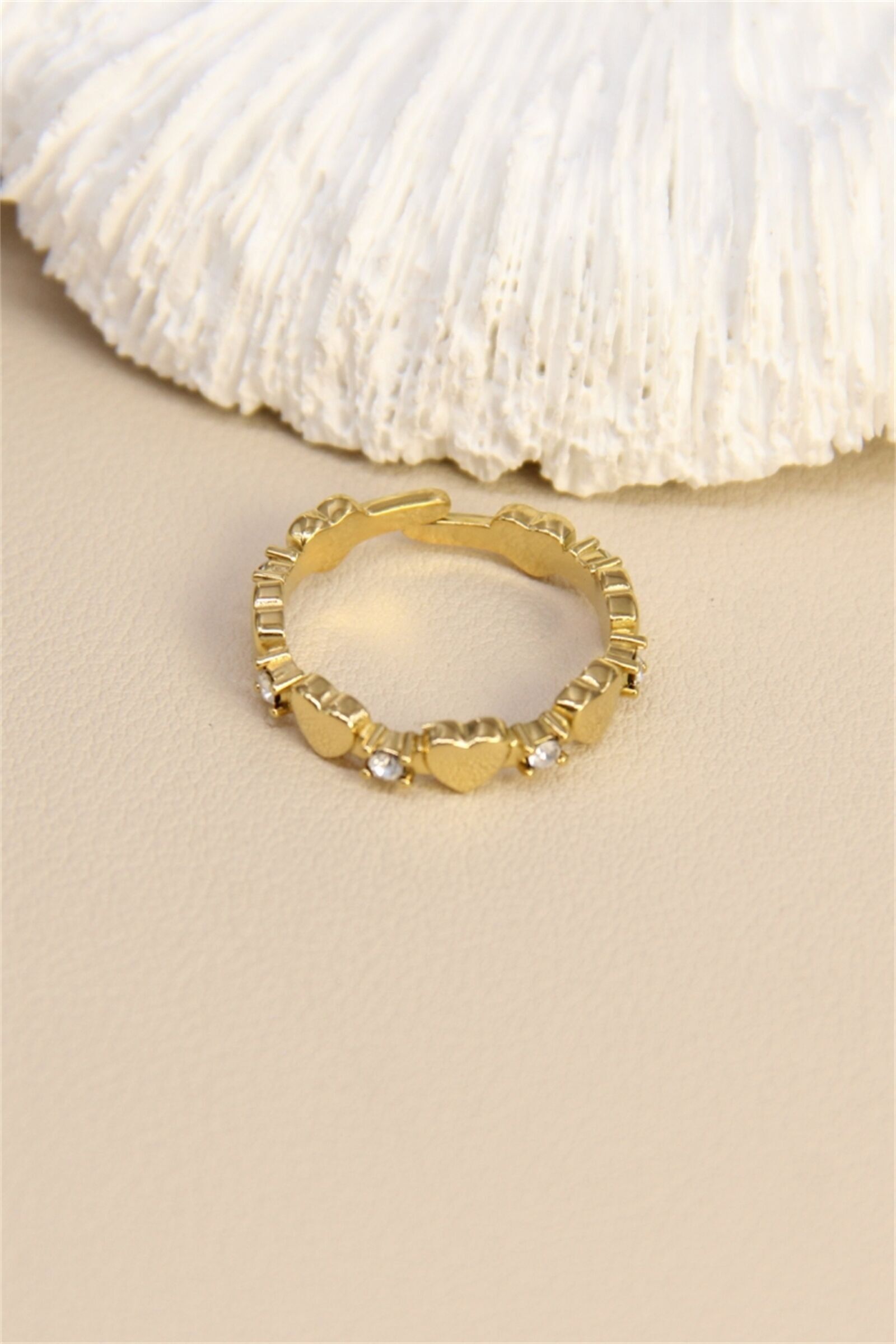 Anello in acciaio inossidabile Sweet Hearts