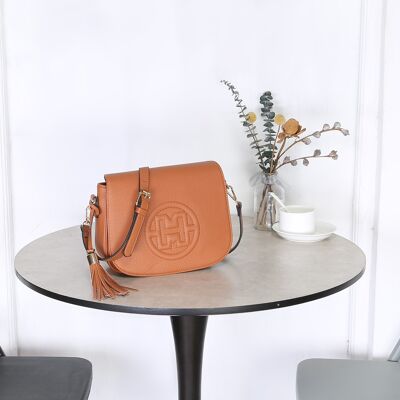 Vegan Leather Embossed Crossbody Bag # 3201