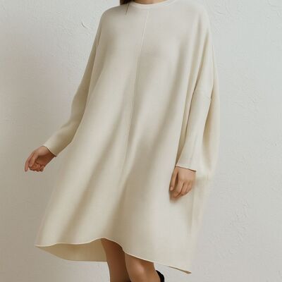 OVERSIZED RIBBED JUMPER DRESS
