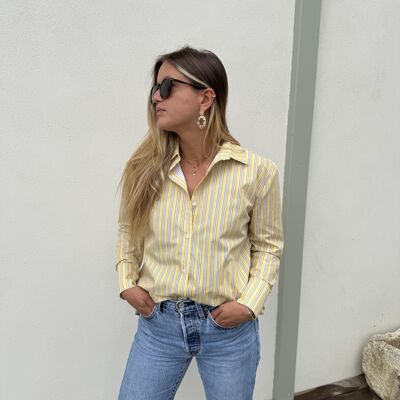 Yellow and blue striped shirt - Simone