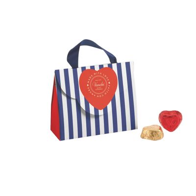 Mini Bag Valentine – Assortimento di cioccolatini al latte e fondenti 75% – 40g – Venchi