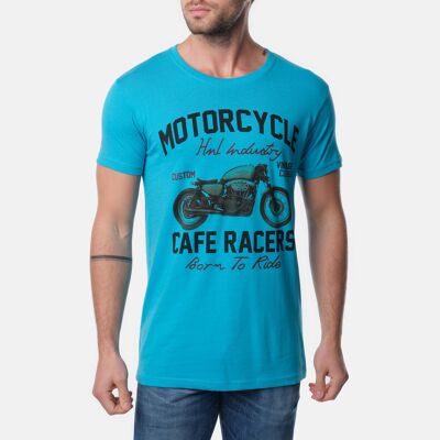 T-shirt stampata BORN-TURQUOISE - Confezione da 6 pezzi (taglie assortite)