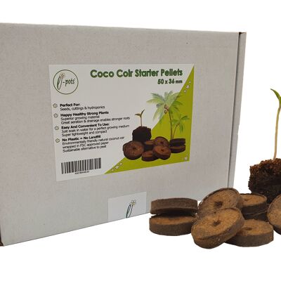 Coco Coir Starter Pellets 50 x 36mm