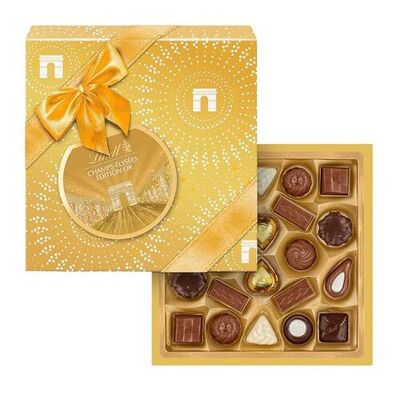 Boîte cadeau d’assortiment de chocolat assorti édition Or Lindt 237g