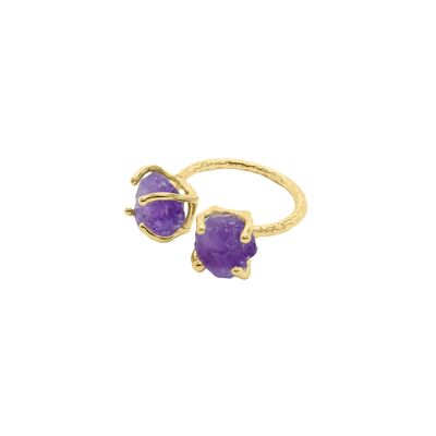 Anello con ametista viola di Setubal