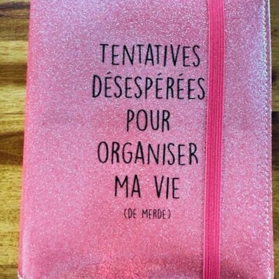 Diario perpetuo con paillettes