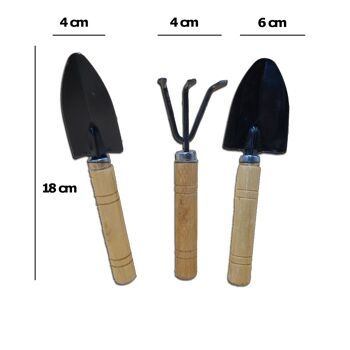 Petits outils de jardinage | Ensemble de trois 6