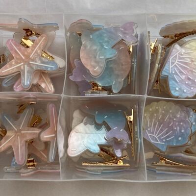 Sea Themed Hair Clip Accessories Set