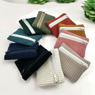 Pack of 12 XS pouches, "Corduroy"