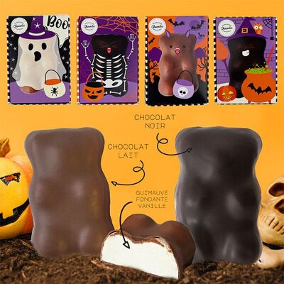 OSO DE MALVAVISCO DE CHOCOLATE XL | Chocolate de Halloween | Chocolate artesanal Chocodic
