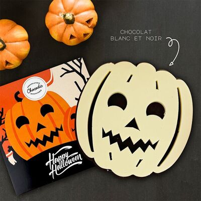 CHOCODIC - Moulage Citrouille CHOCOLAT LAIT & NOIR halloween - CHOCOLAT HALLOWEEN ARTISANAL ET FRANCAIS - 2d