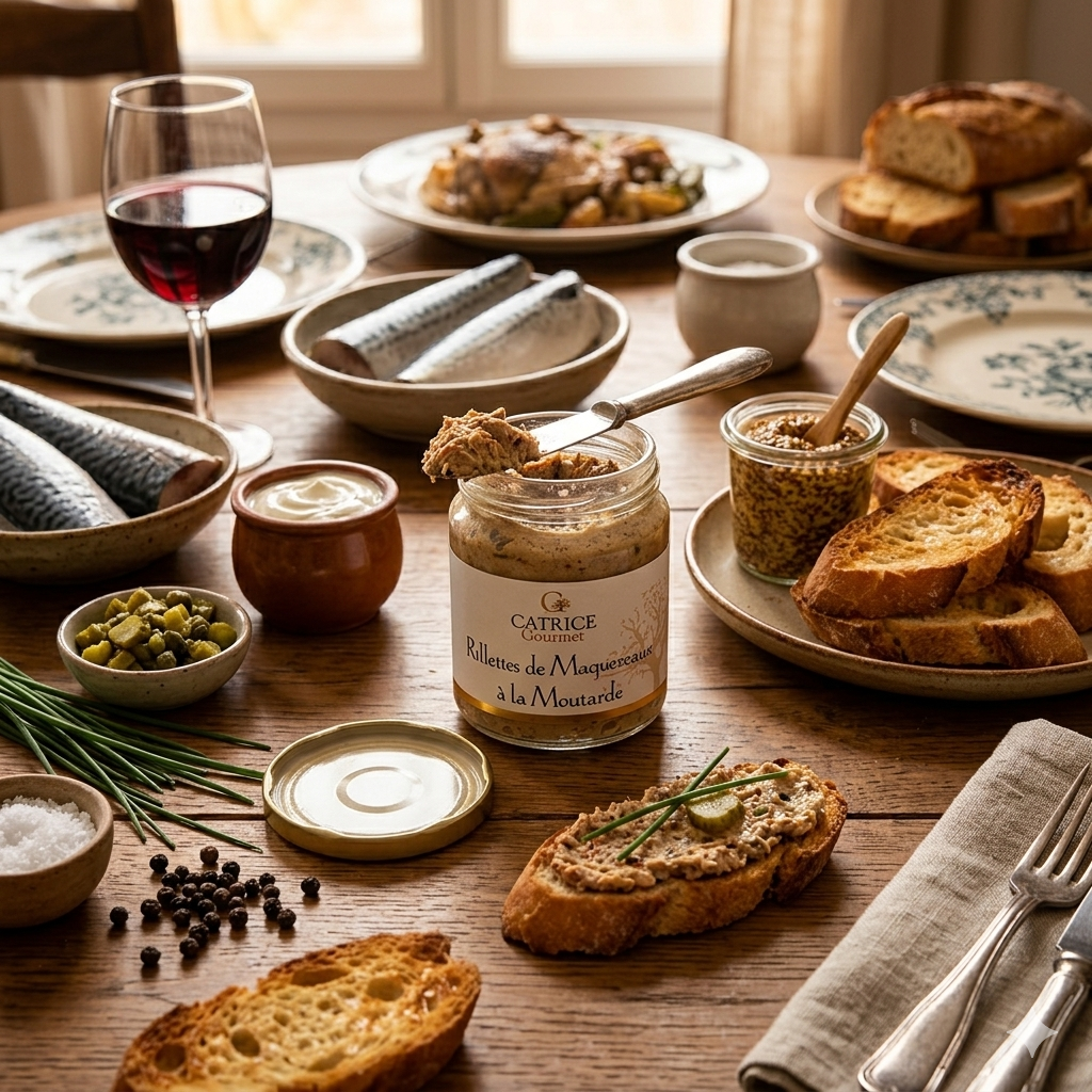 Fish Spread - Mackerel Rillettes with Mustard 80g