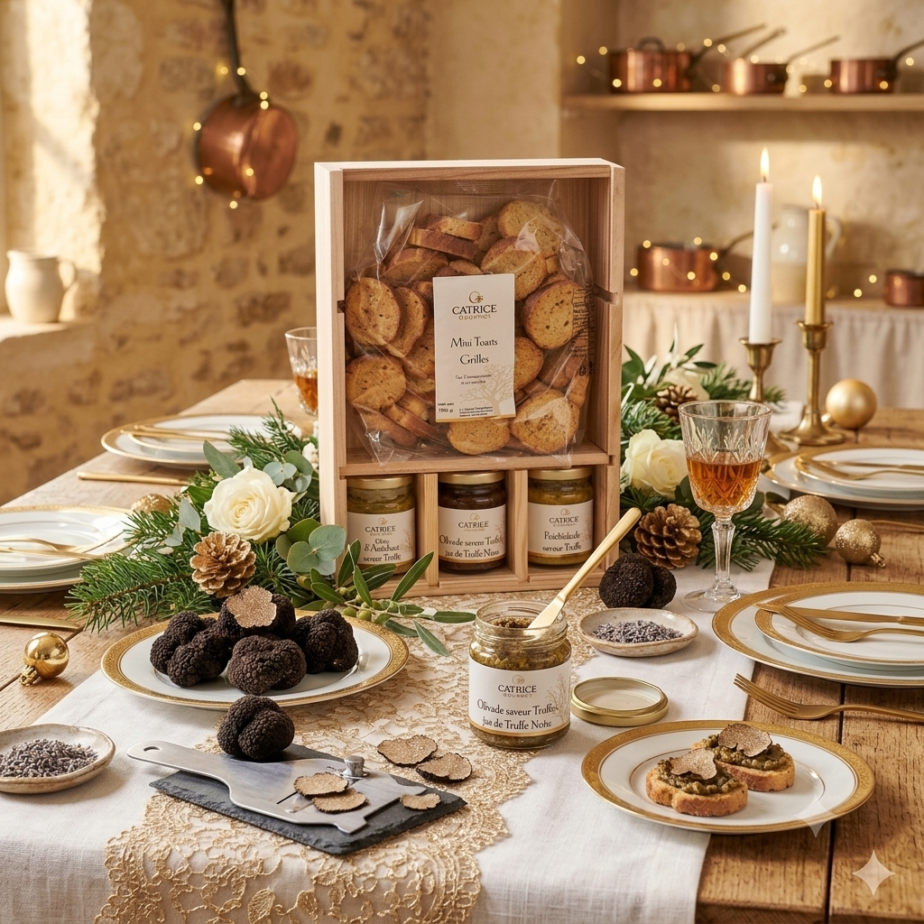 Gourmet gift box - Wooden APERO Truffle box