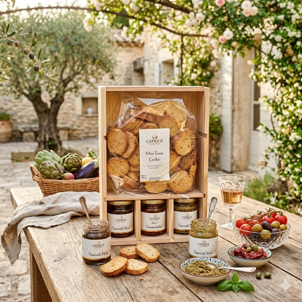 Gourmet gift box - Provençal APERO Wood Box