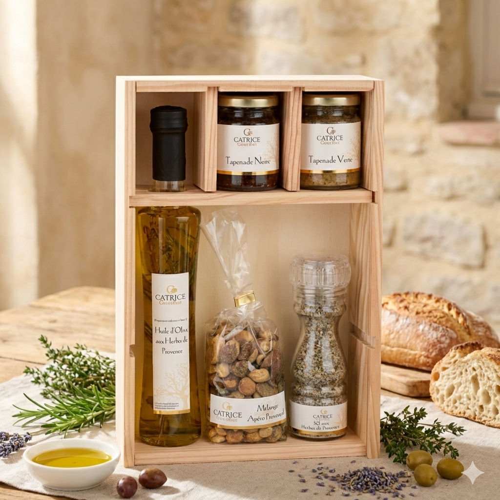 Gourmet gift box - Wooden box Flavors of Provence