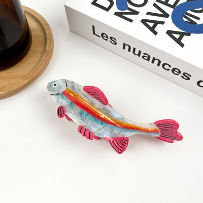 🐠 Colorful Fish Acetate Hair Clip – Lively Ocean Accessory