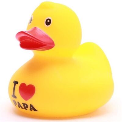 Patito de goma Amo a papá - patito de goma