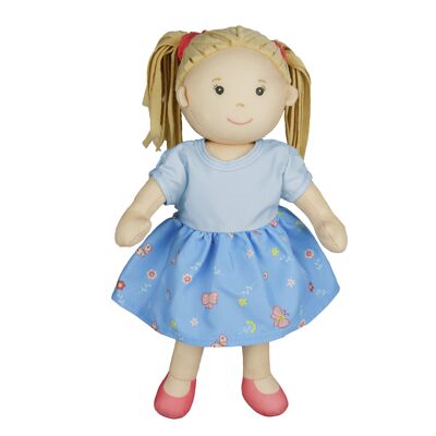 Rag doll ''Nela'' with dress to dress and undress, 32 cm
