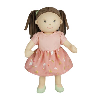 Cloth doll ''Lucie'' with dress to put on and take off, 32 cm