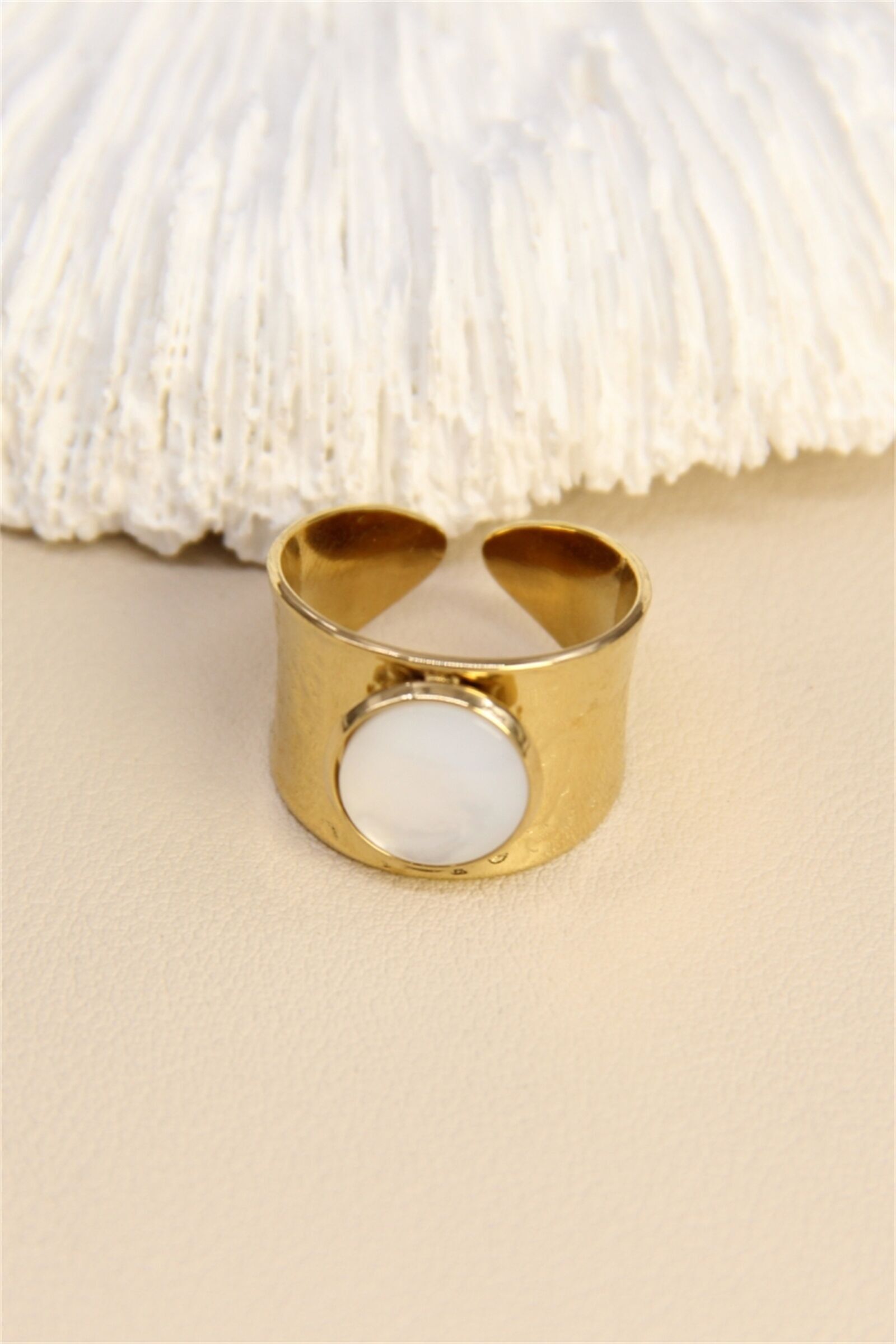 Anello “Pure Pearly” – Acciaio inossidabile