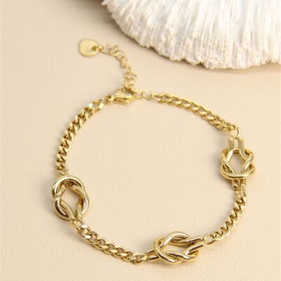 Interlaced Link Bracelet – Stainless Steel