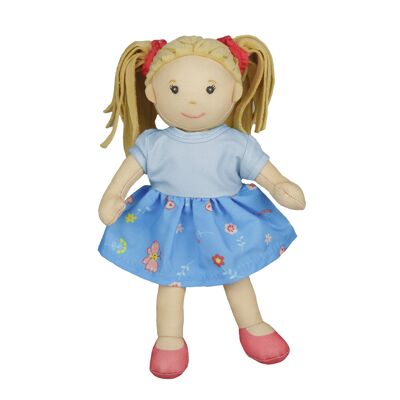 Rag doll ''Pippa'' with dress to dress and undress, 22 cm