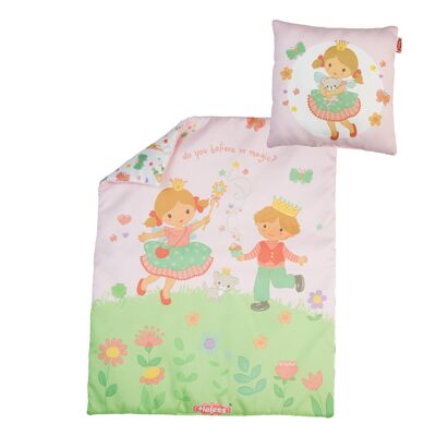 Doll's blanket (44 x 34 cm) with pillow (16 x 16 cm) ''Princess Emily''