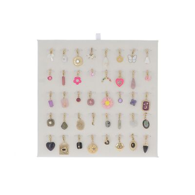 Kit de 40 charms - dorado multi 3 - expositor incluido