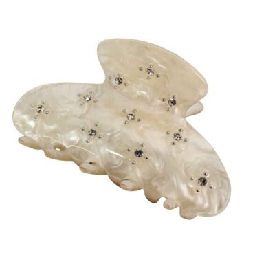 Claw Clip – Snowy Bloom