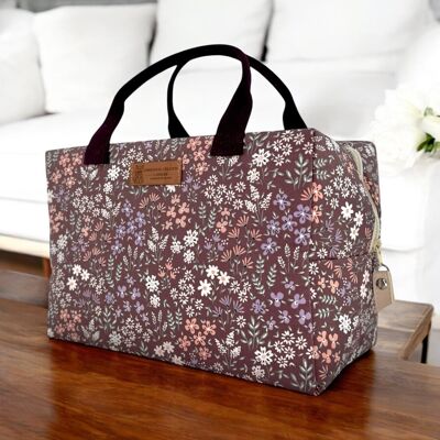 Ice cube M insulated bag, "Liberty" plum