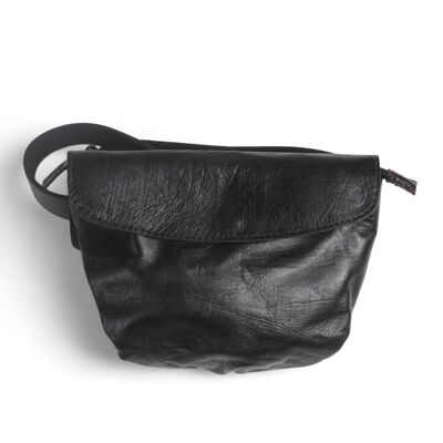Coco Black Leather Bumbag/purse