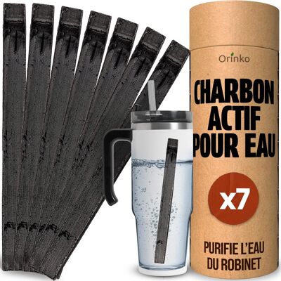Organic Binchotan 7x | Takesumi Bamboo Activated Charcoal for Water Purification, Sustainable Alternative to Water Bottles