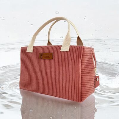 Borsa termica Ice Cube S, "Corduroy" rosa