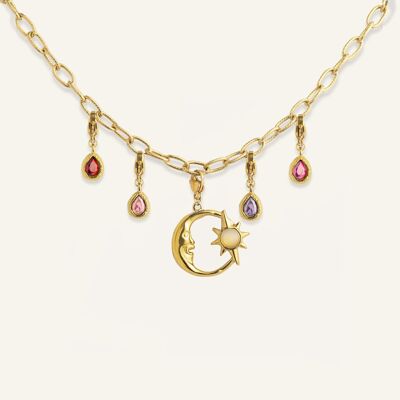 Charm necklace - Moon