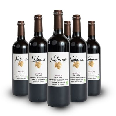 Naturae Syrah 2023 Lotto di 6 Bottiglie 75cl vino rosso biologico senza solfiti vegano