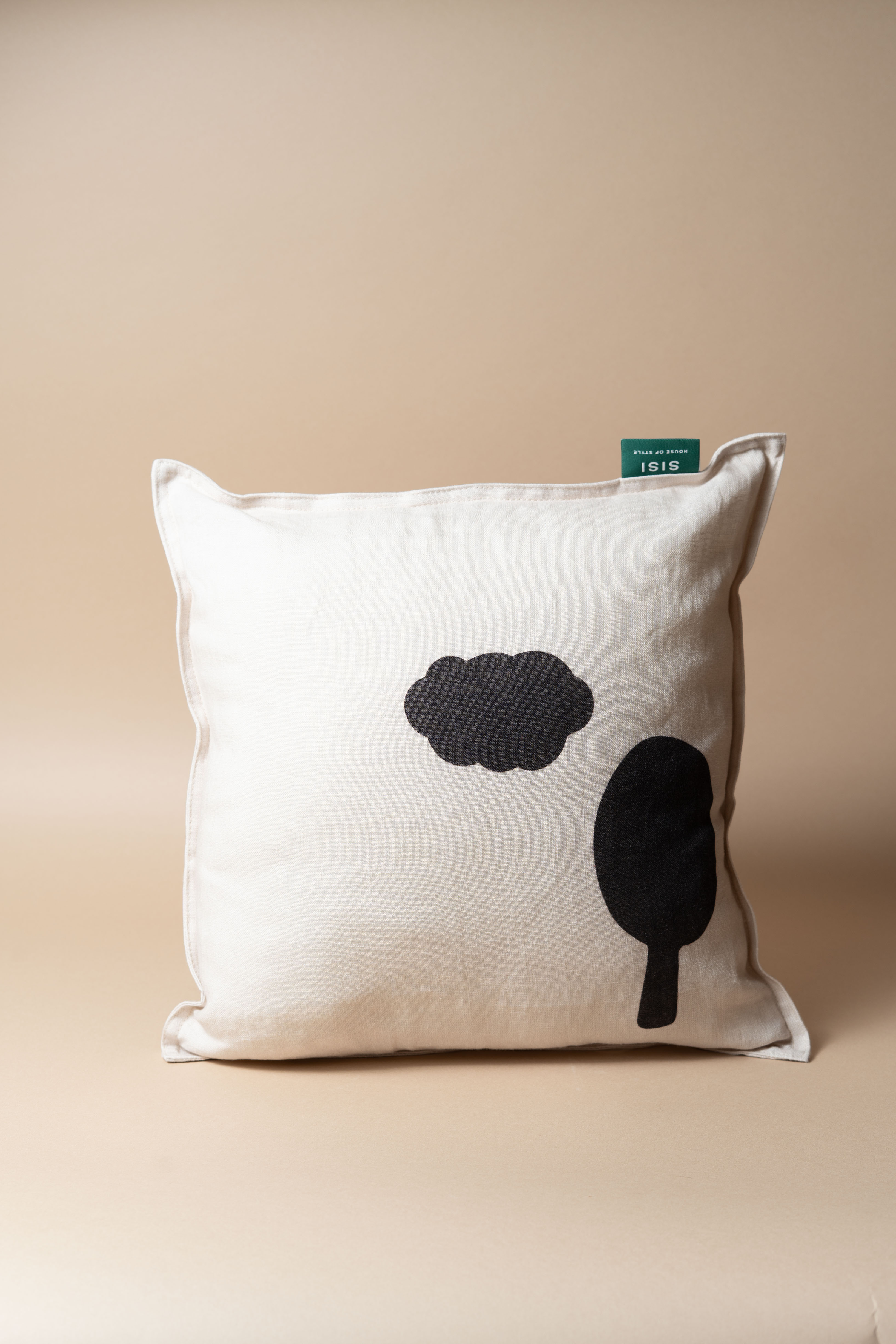 Sisi linen cushion, Cloud & Tree