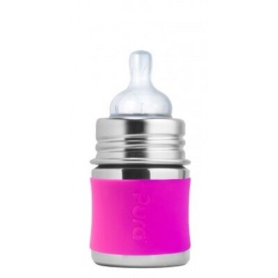 Pura speenfles 150 ml + roze sleeve