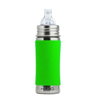 Pura spout bottle 325 ml + green sleeve