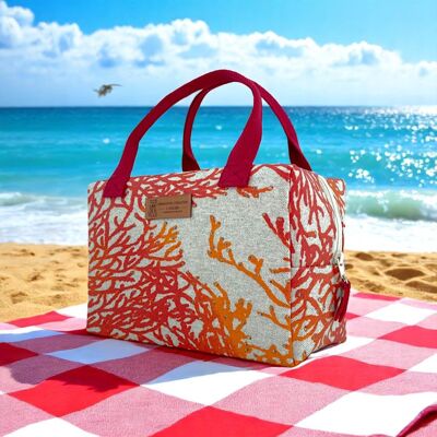 Ice cube S insulated bag, "Caledonia" coral